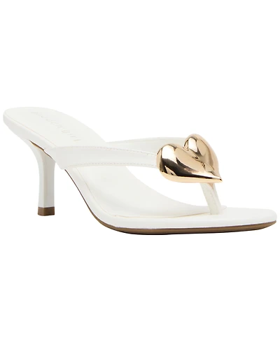 Madden Girl Women's Heartbeat Embellished High-Heel Thong Sandals