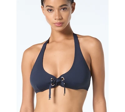 Michael Kors Women's Grommet Halter Bra Top
