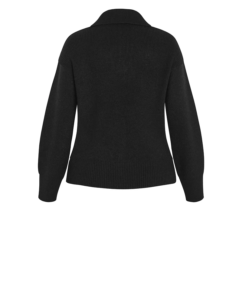 City Chic Plus Star Alley Sweater