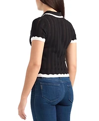 Bcx Juniors' Short-Sleeve Polo Sweater