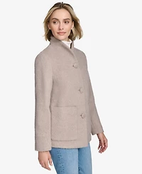 Andrew Marc Women's Piper Button Front Wool Blend Jacket