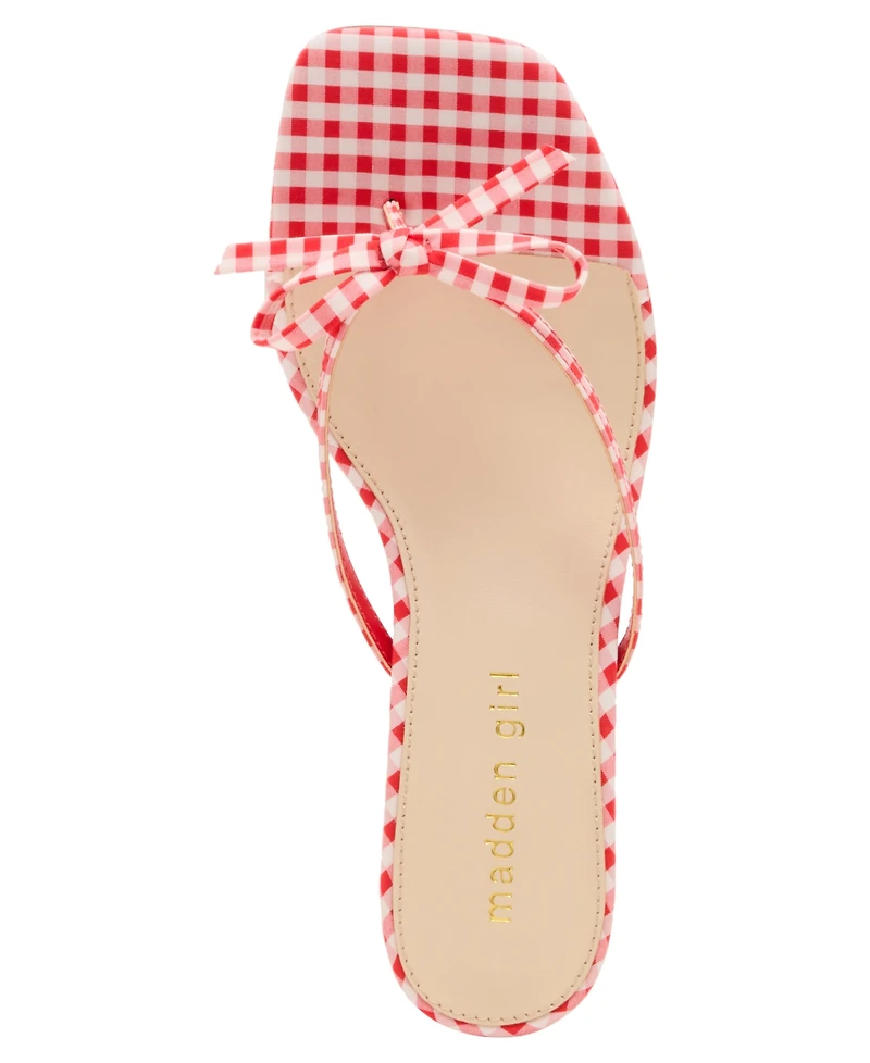 Madden Girl Charlotte Kitten-Heel Bow Dress Sandals