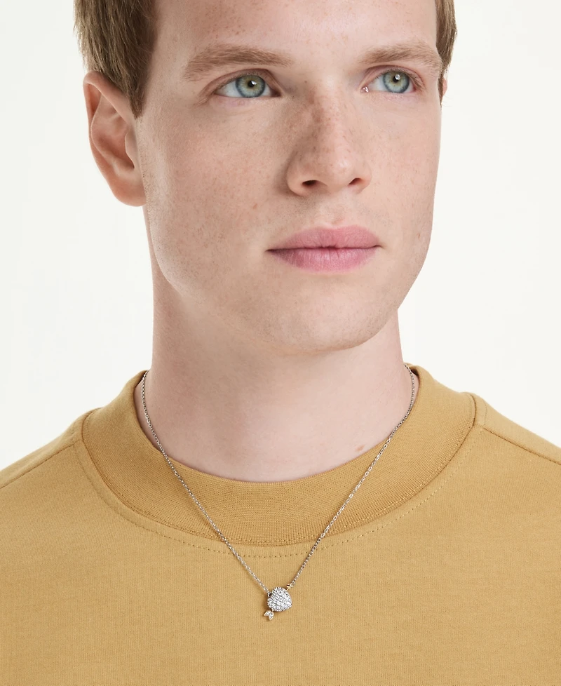 Swarovski Mixed Cuts, Heart, White, Mixed Metal Finish Idyllia Pendant Necklaces