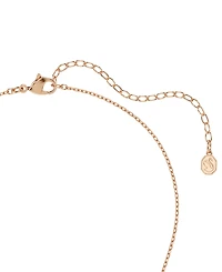 Swarovski Mixed Cuts, Heart with Arrow, White, Rose Gold-Tone Plated Necklace and Earring Set