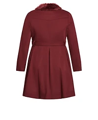 City Chic Women's Blushing Belle Coat