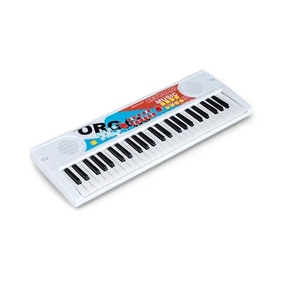 Hongge Kids Piano Keyboard with Microphone and Portable 49 Key Electric Music Toy