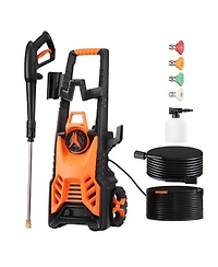 Mecale Electric Pressure Washer, 4500 Psi Max, 3.2 Gpm, 4 Quick-Connect Nozzles, Foam Cannon, High Power Cleaning Machine