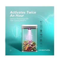 Ninestars Nova Series 13 Gallon Odor Elimating Automatic Kitchen Trash Can