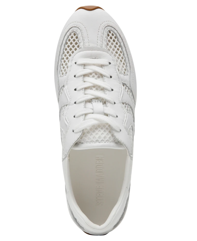 Steve Madden Women's Abbi-Mesh Lace-Up Sneakers