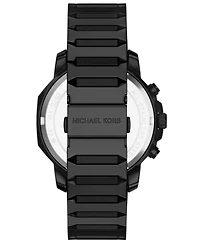 Michael Kors Men's Prescott Chronograph Black Ip Stainless Steel Watch, 44mm
