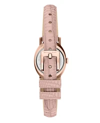 Michael Kors Women's Maude Three-Hand Pink Leather Watch, 21mm
