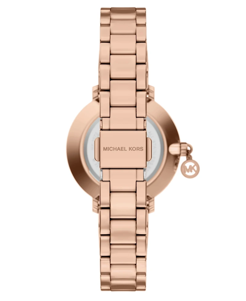 Michael Kors Women's Pyper Two-Hand Rose Gold-Tone Stainless Steel Watch, 32mm
