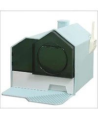 Aostirmotor Hooded Cat Litter Box in Light Blue