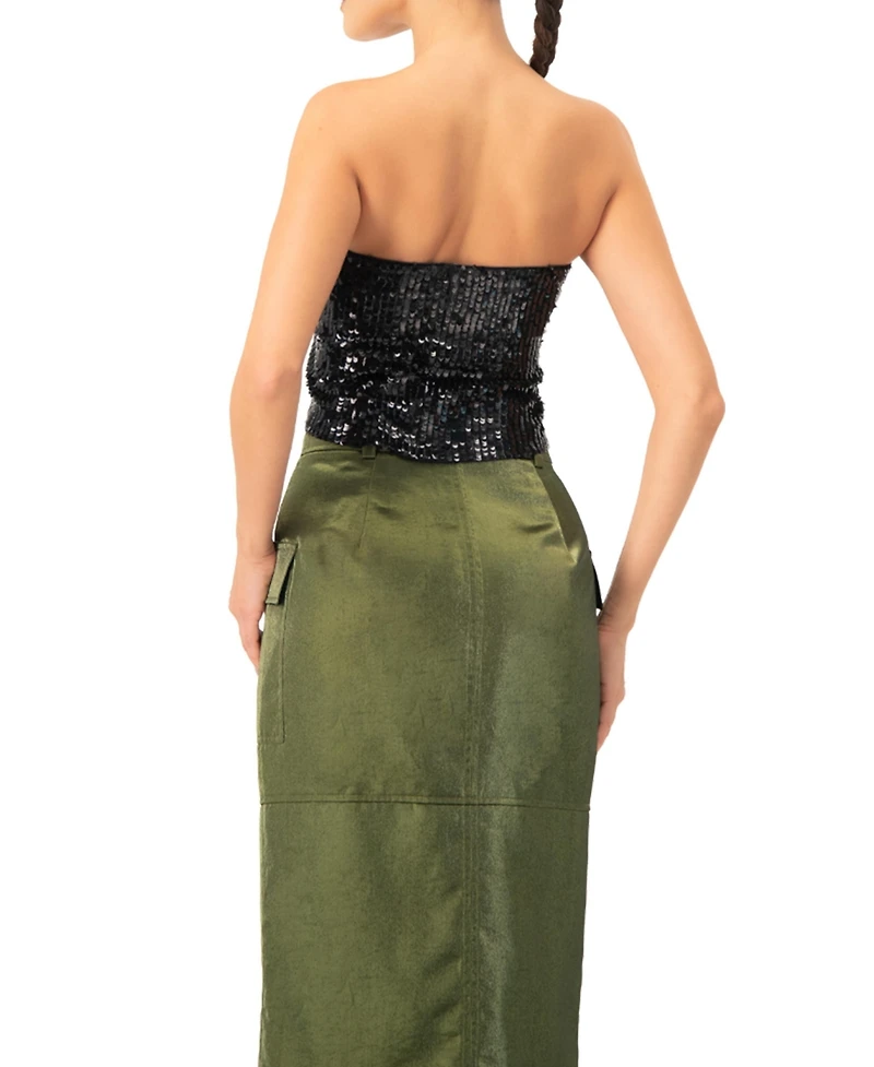 Ivonne Women's Sequin Tube Top