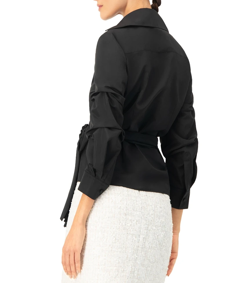 Ivonne Women's Long Sleeve Wrap Shirt