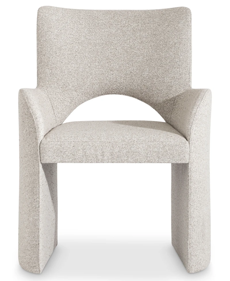 Bernhardt Loggia 7-Pc. Wood Rectangle Table and Upholstered Arm Chairs Dining Set