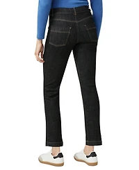 Hue Women's Crosshatch Denim Straight Leg Pant