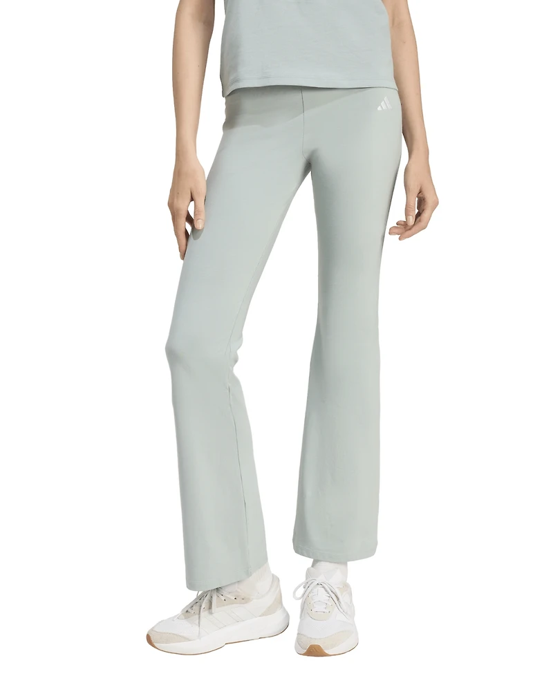 adidas Women's Essentials Small Logo Flared Leggings