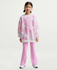 Nike Girls' 7-16 Sportswear Club Boxy Crewneck Sweatshirt