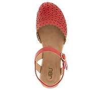 Jbu Women's Vinya Round Toe Wedge Sandals