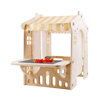 Bruce & Shark Foldable Kids Playhouse with Lights, Blocks & Open Design