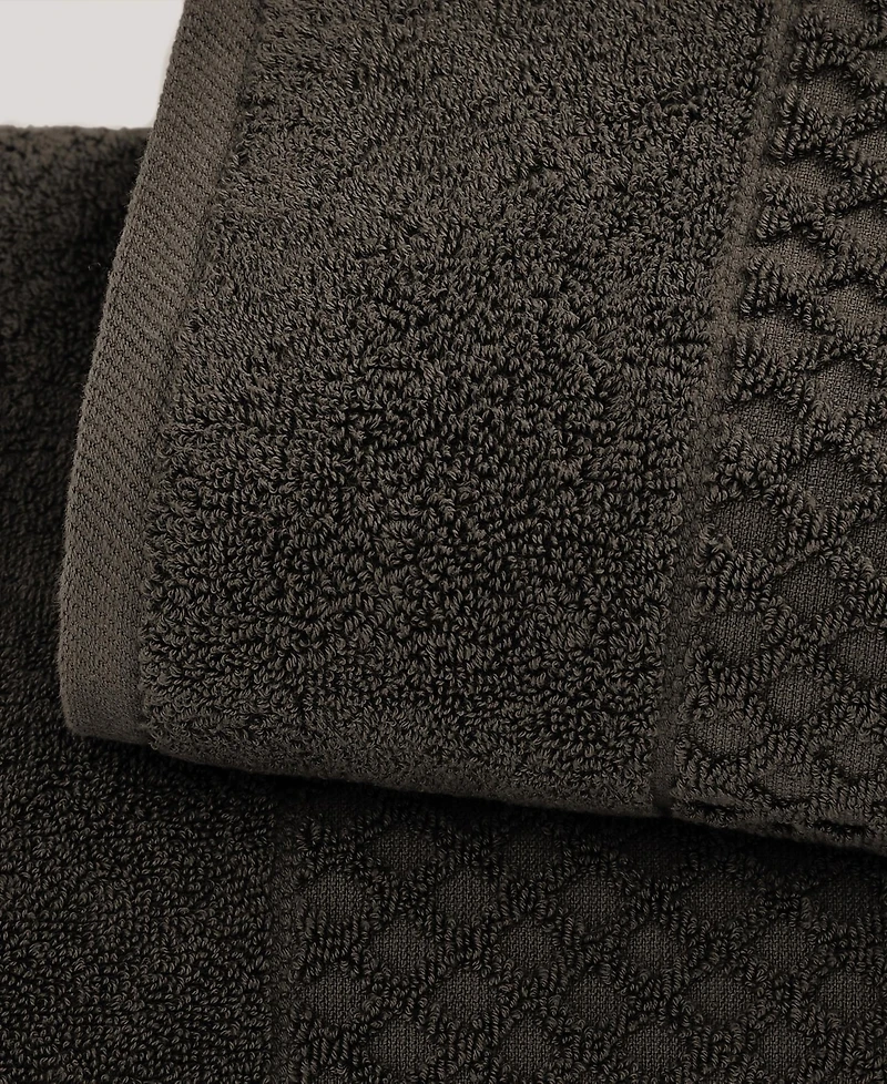 Linery & Co. Quick-Drying Cotton Diamond Waffle Textured 2-Piece Bath Sheet Set