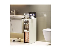 gaomon Plastic Rack Bathroom Narrow Storage Cabinet Toilet Side Storage Cabinet Toilet Gap Storage Cabinet Storage Cabinet