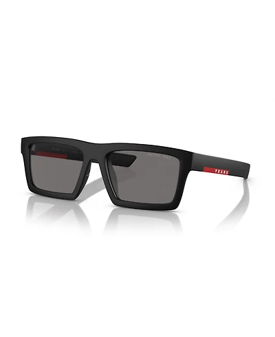 Prada Linea Rossa Men's Rectangle Polarized Sunglasses, Ps 02ZSU