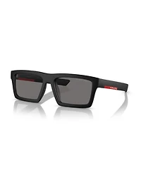 Prada Linea Rossa Men's Rectangle Polarized Sunglasses, Ps 02ZSU