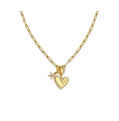 Hollywood Sensation Bloom Mom Heart Necklace