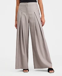 Bar Iii Women's Pleated Wide-Leg Pants, Macy's Exclusive