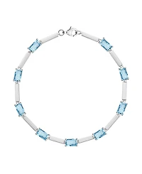 Macy's Lab-Grown Amethyst (2.2 ct. t.w.) Bracelet Sterling Silver (Also Available Multi-Stones)