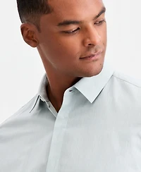 Aflani Men's Luke Cotton Long-Sleeve Button Shirt, Macy's Exclusive