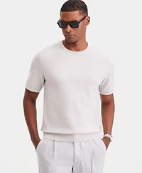 Alfani Men's Oversized Pique Knit Short-Sleeve Sweater, Macy's Exclusive