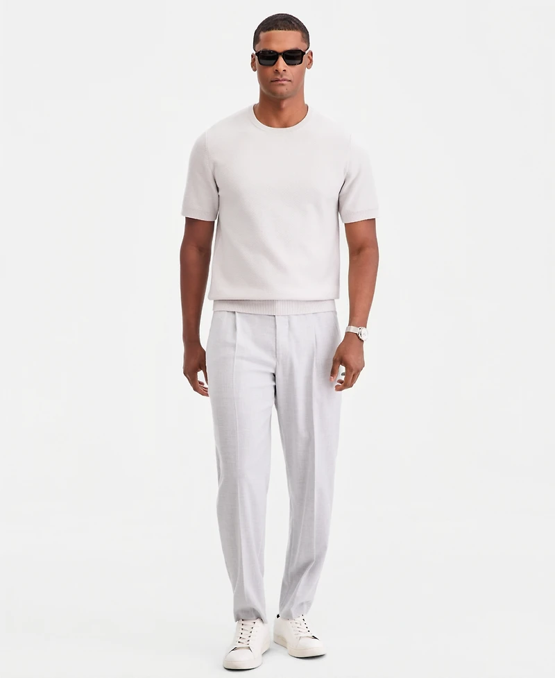 Alfani Men's Oversized Pique Knit Short-Sleeve Sweater, Macy's Exclusive