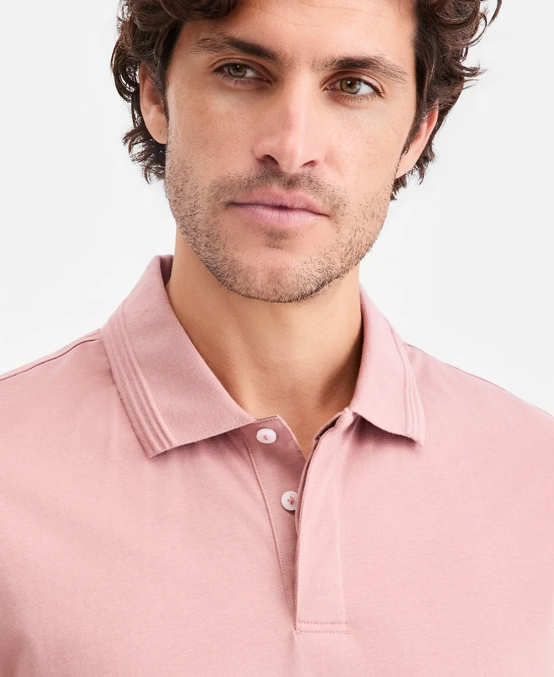 Alfani Men's Regular-Fit Mercerized Polo Shirt, Created for Macy's