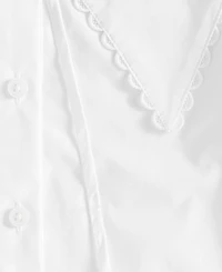 On 34th Women's Lace Trim Sailor Collar Long-Sleeve Blouse, Macy's Exclusive