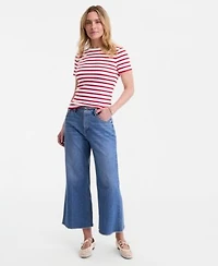 On 34th Womens Cropped Relaxed Flare Jeans Macys Exclusive