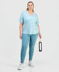 Id Ideology Plus Marina Whisper V-Neck Performance Tee, Macy's Exclusive