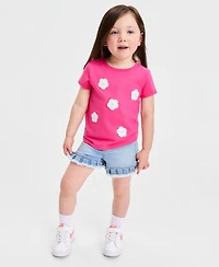 Epic Threads Girls' 12M-5T Crochet Flower Tee, Macy's Exclusive
