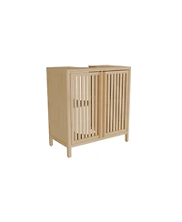 Streamdale Furniture Natural bamboo large capacity basin cabinet
