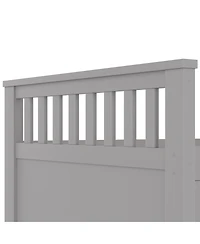 Streamdale Furniture Twin Captain Platform Bed Frame with Storage, Drawers, Gray