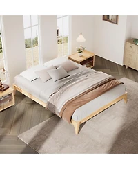 Streamdale Furniture Bamboo Platform Bed Frame - Full Size, Easy Assembly