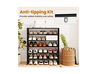 Slickblue 6-Tier Shoe Organizer Rack for Entryway with Anti-Tipping