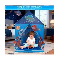 Bruce & Shark Space Themed Play Tent for Kids, Large Playhouse with Easy Setup