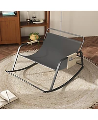 Streamdale Furniture Rocking Chair with Storage, Cushions, Armrests - Indoor/Outdoor (Off White