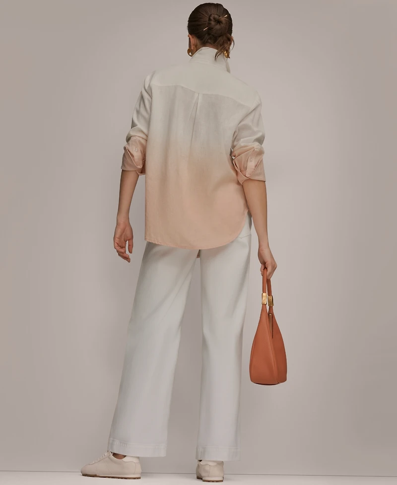 Donna Karan Weekend Women's Dip-Dye Long-Sleeve Shirt