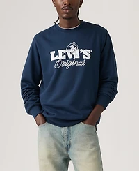 Levi's Men's Graphic Detail Crewneck Long-Sleeve Sweatshirt