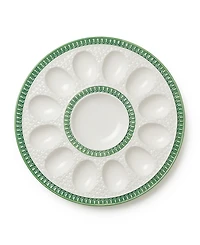 Certified International Le Jardin Embossed Egg Plate