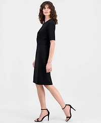 Anne Klein Women's Wrap-Waist Sheath Dress